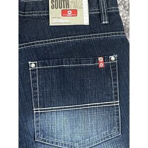 Southpole Y2K Wide Leg Baggy Red Tab Jeans Mens Size 36 Blue Hip Hop